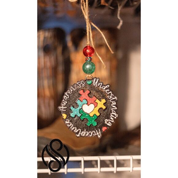 Autism Awareness Silicone Mold – Puzzle Piece Heart Design | DIY Freshies/Resin - Picture 5 of 5